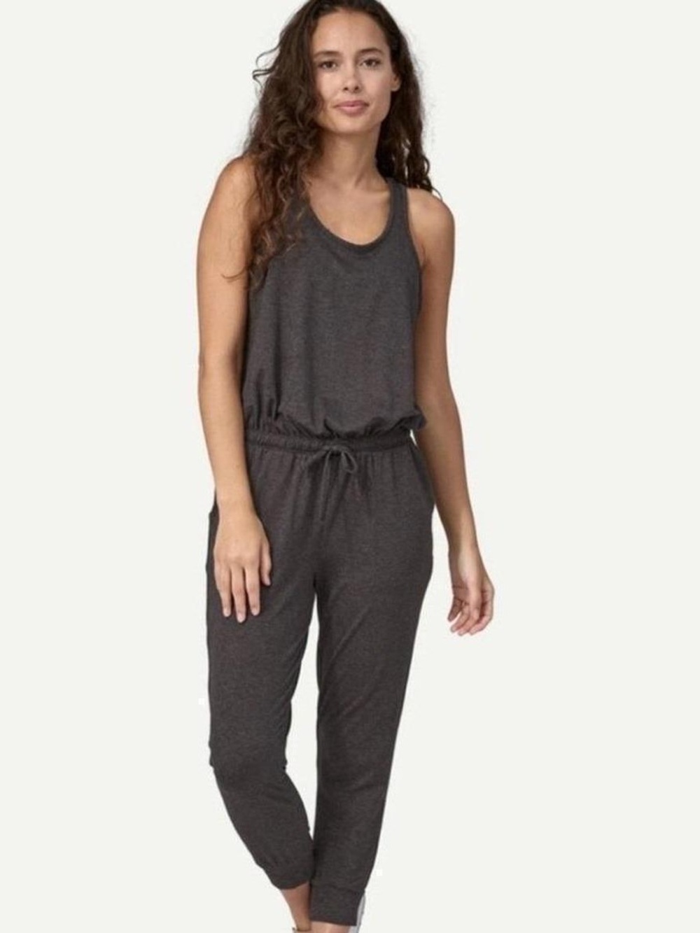 Patagonia Women's Seabrook Knit Jumpsuit in Plume Gray Medium